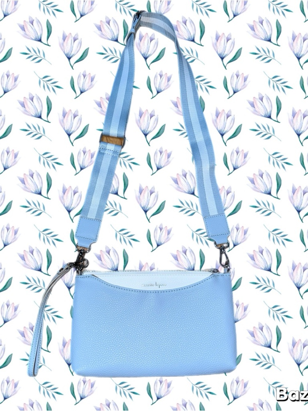 Nanette Lepore Blue & White Crossbody